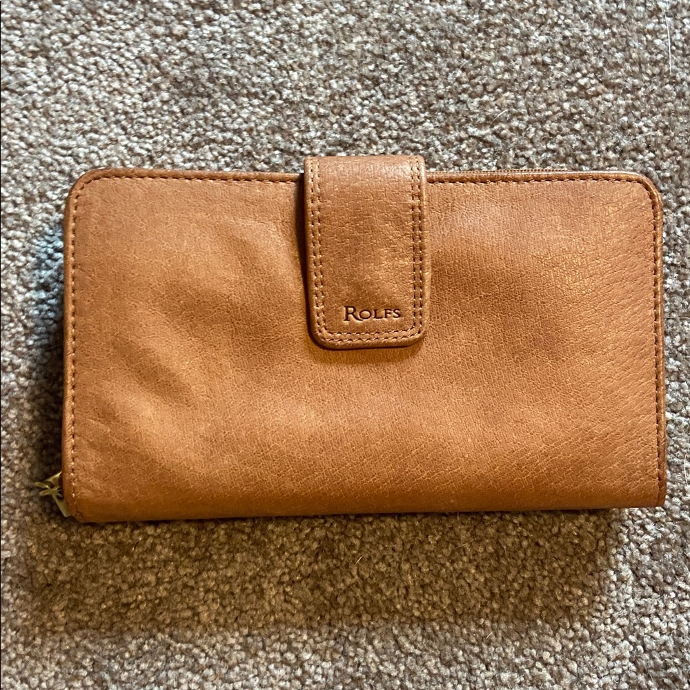 Rolf’s Women’s Genuine Tan Brown Leather Wallet